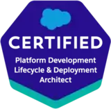 Certified Platform Development Lifecycle and Deployment Architect Certified Platform Development Lifecycle and Deployment Architect certification logo