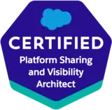 Certified Platform Sharing and Visibility Architect Certified Platform Sharing and Visibility Architect certification logo